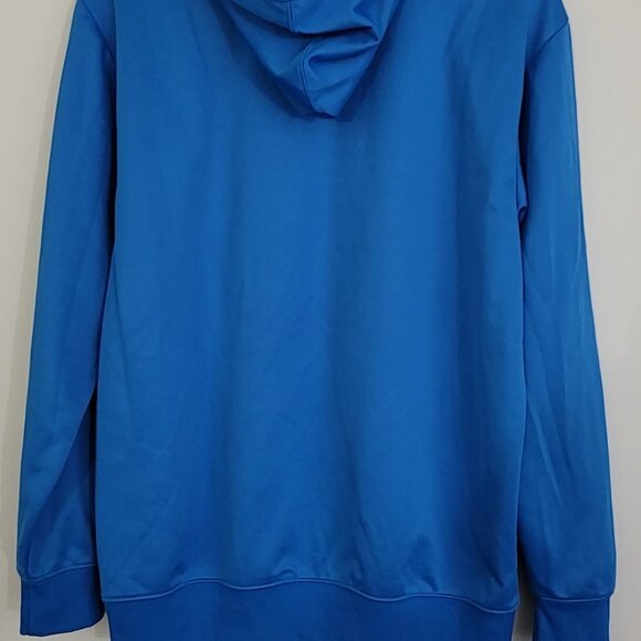 Adidas Blue Hoodie with Gray Drawstrings - Picture 5 of 10